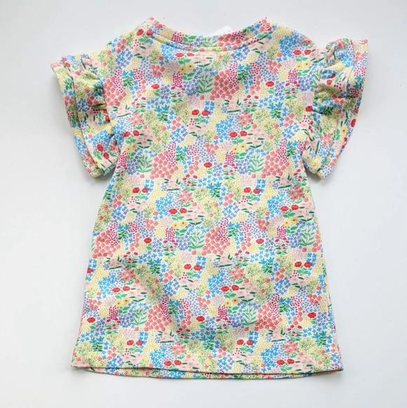 Gymboree Baby Girl Short Sleeves Floral Print Dress - Picture 2 of 7